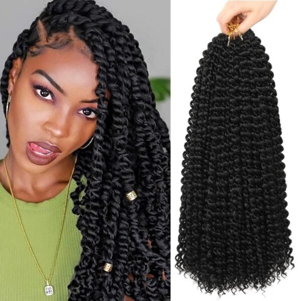 Water Wave Crochet Braiding Hair LongBohemian Curly Style Suitable For Butterfly Braids AndFaux Braids 60 Grams Multiple Styling Options AvailableHD Frontal Wig